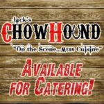 wood panel sign, available for catering