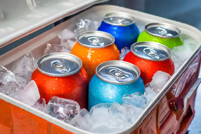Drink Cans in cooler